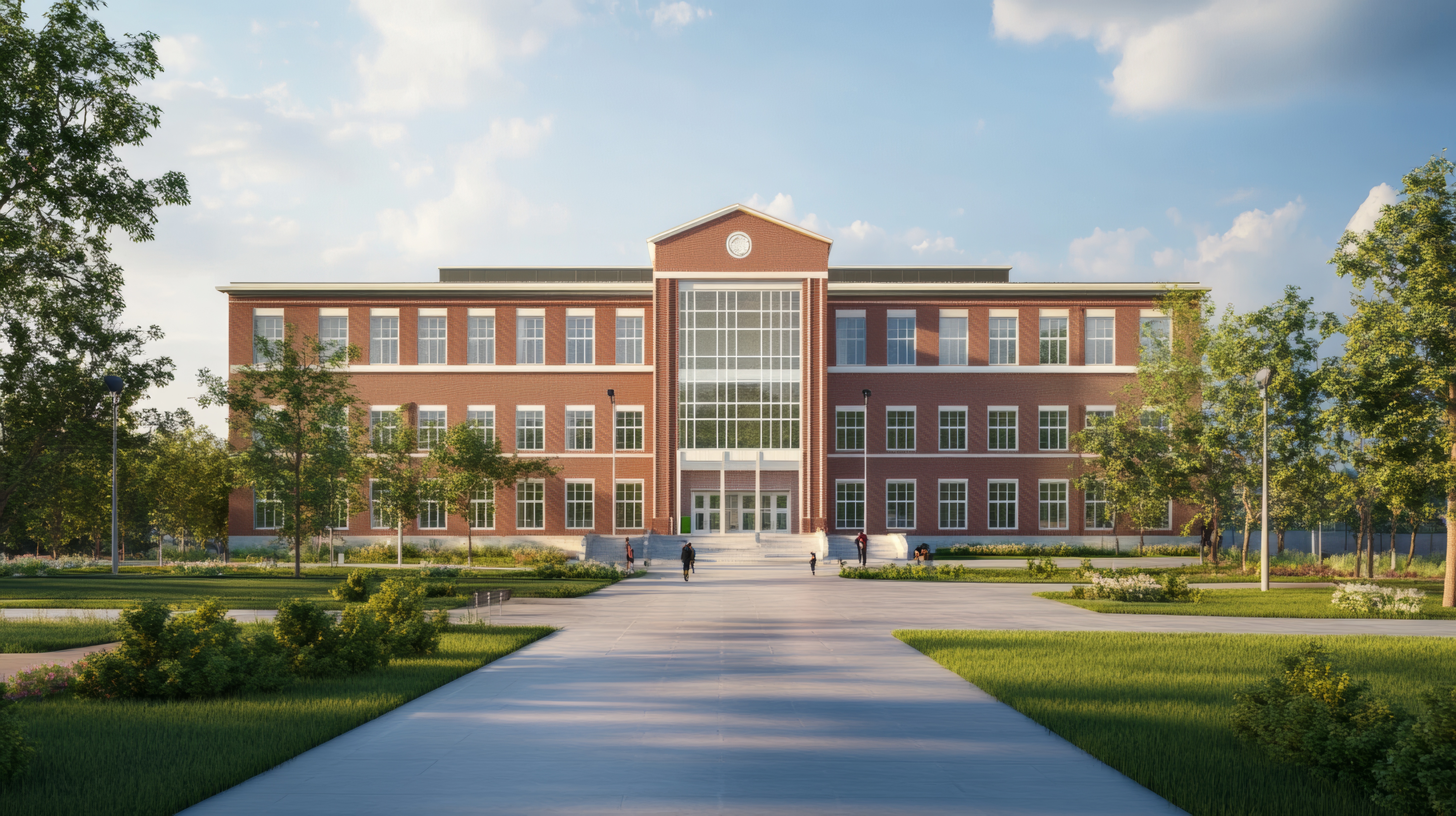 Rendering of the new CAAST school building