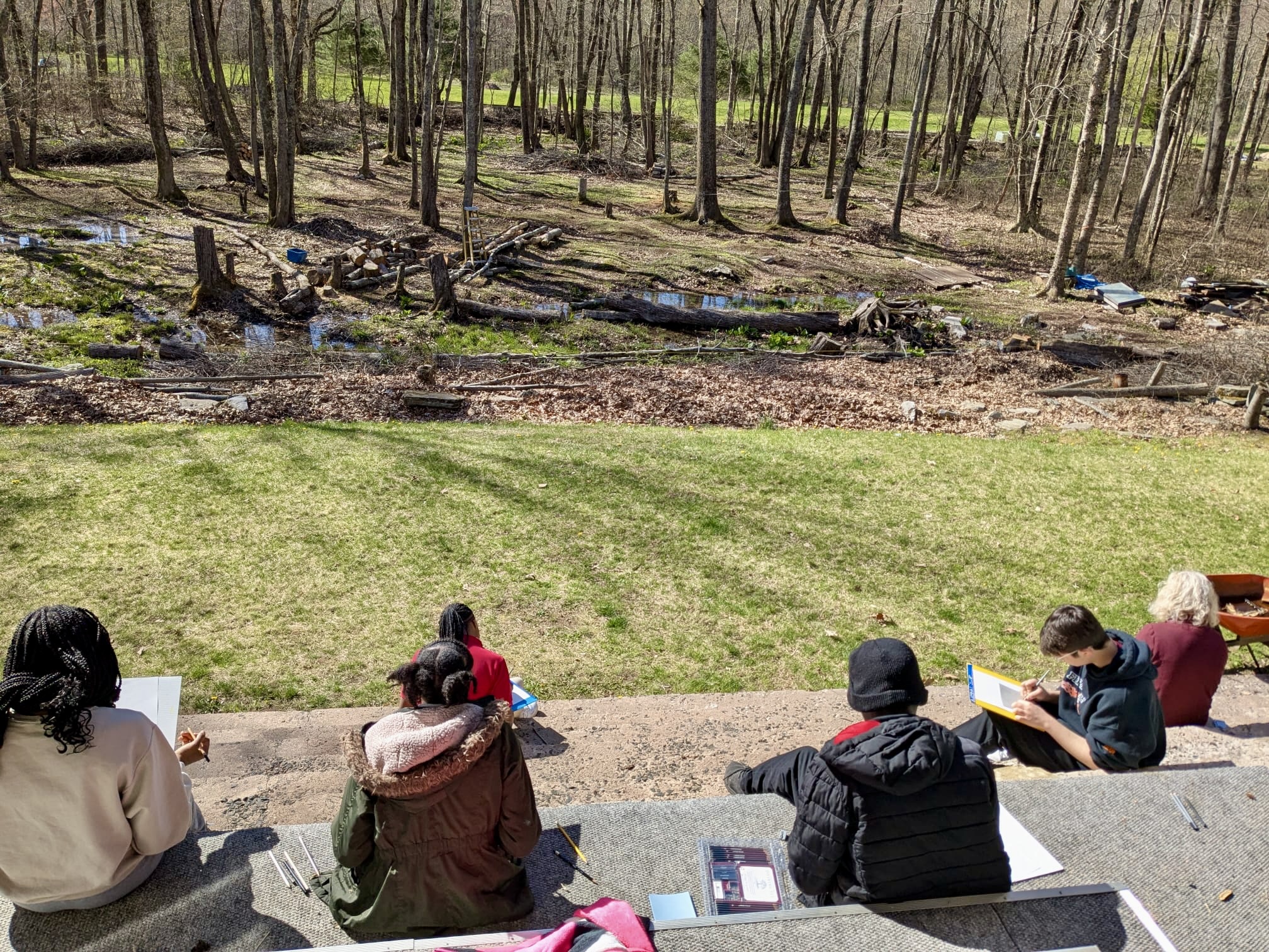 Students with Microphone